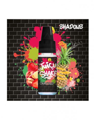 Shadows 10ml sels de nicotine - pêche fraise ananas - Juicy Shake