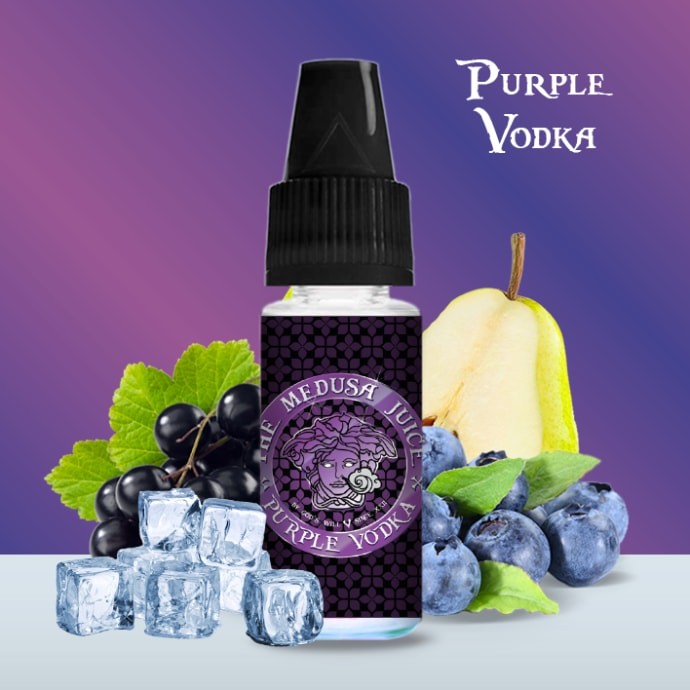 E-liquide Purple Vodka 10ml sans nicotine – Medusa Juice